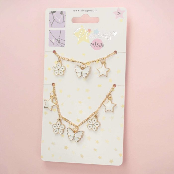 Nice Set collana e bracciale bijoux farfalle - immagine 2