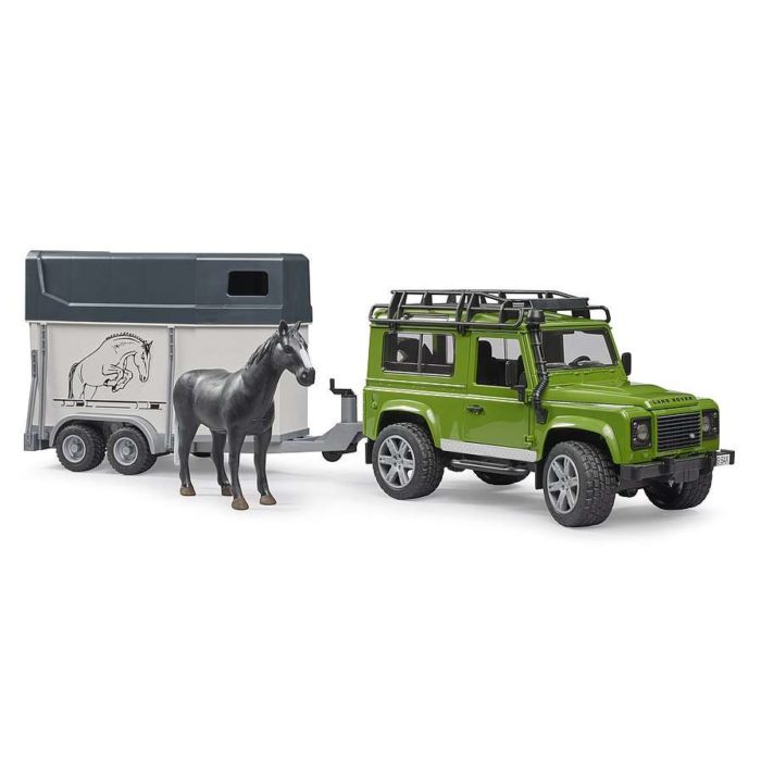 Bruder Land Rover Defender Veicolo con rimorchio.