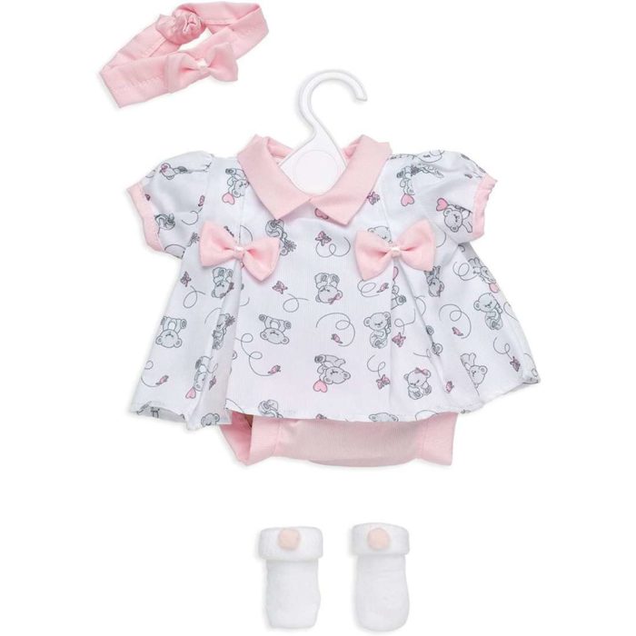 Vestiti Berbesa bambole 42 cm rosa con orsetti