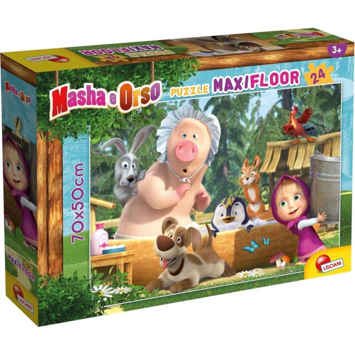 Puzzle Maxi Floor Masha e orso 24 pezzi