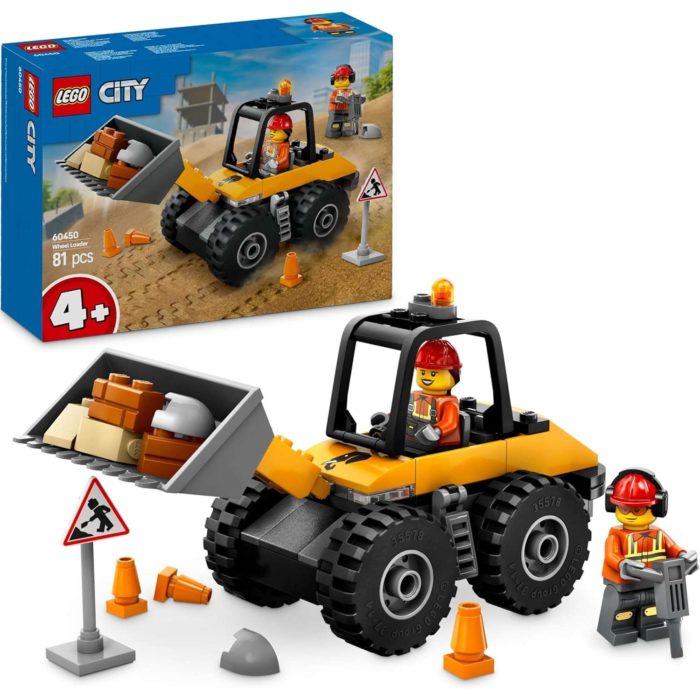 60450 Lego City Pala Gommata Gialla.