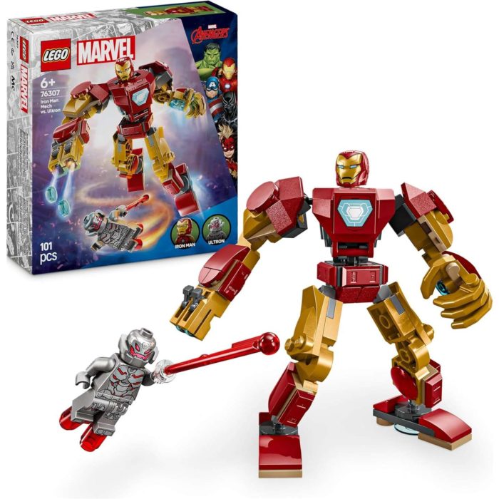 76307 Lego Marvel Mech di Iron Man Contro Ultron.