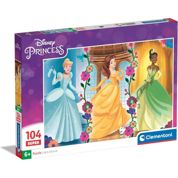 Puzzle Supercolor - Disney Princess - 104 Pezzi.