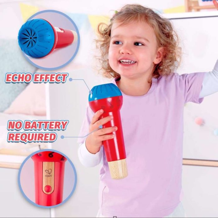 Hape Potente microfono eco senza batterie