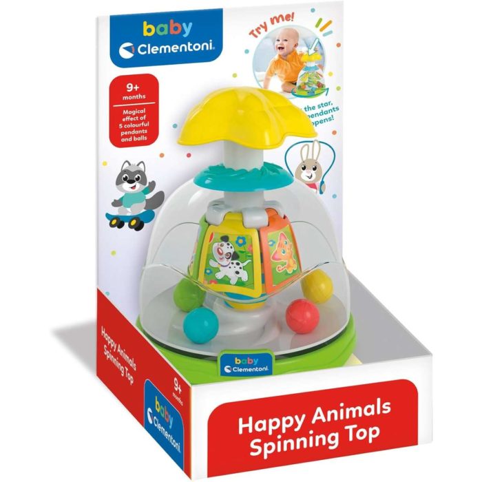 Clementoni Trottola Happy Friends Spinning Top - immagine 2