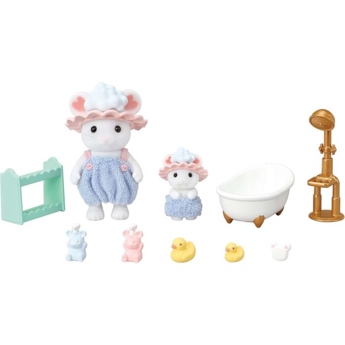 Sylvanian Families  Ora del bagno fratelli Topino