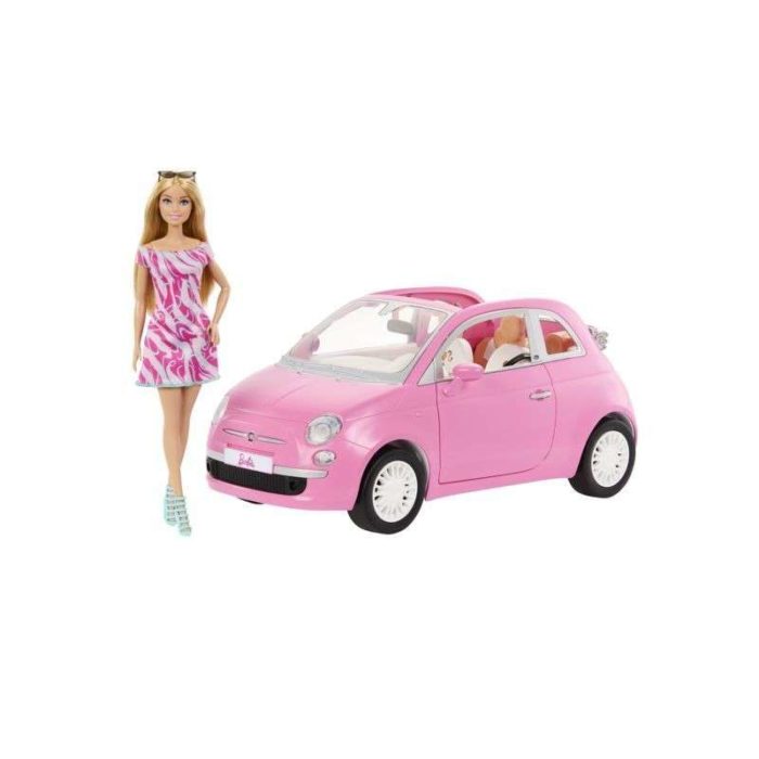 Barbie e la sua 500 rosa