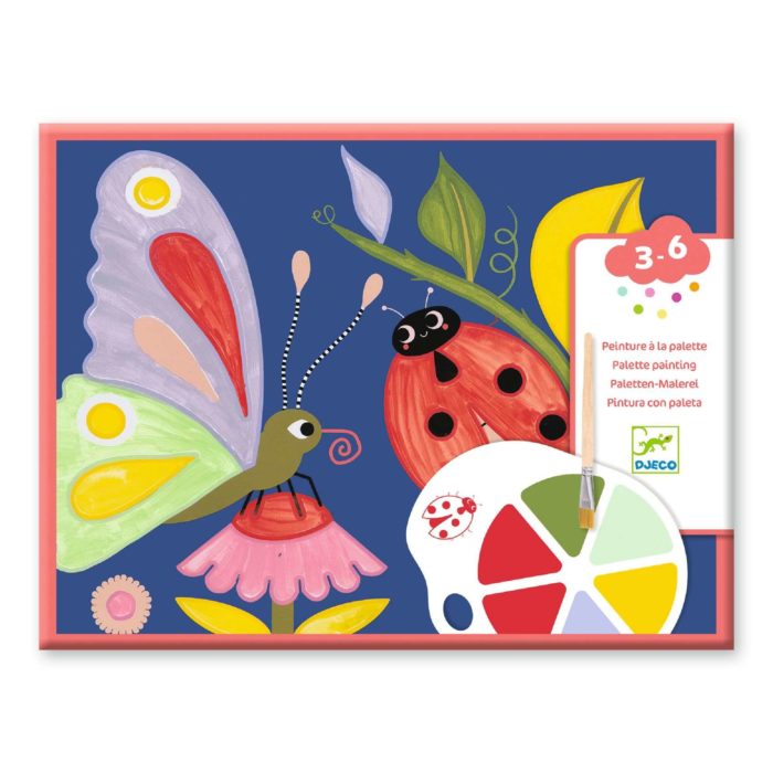 Djeco Pittura con tavolozza.Piccoli animali