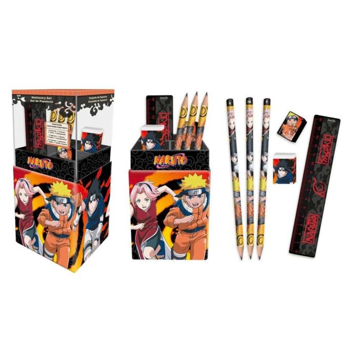 Portapenne Naruto Shippuden con cancelleria