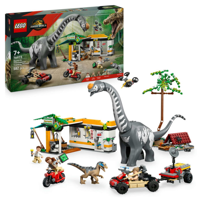 76973 Lego Jurassic Alla ricerca del Raptor e Tita