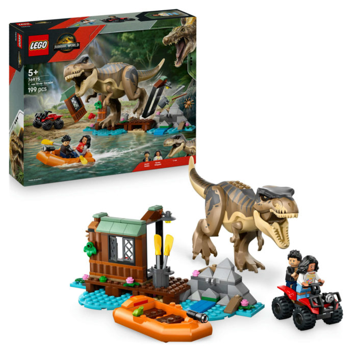 76975 Lego Jurassic Fuga sul fiume del T-Rex.