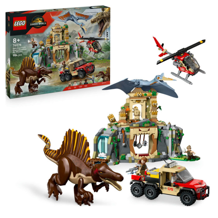 76976 lego Jurassic Missione aerea con Spinosauro.