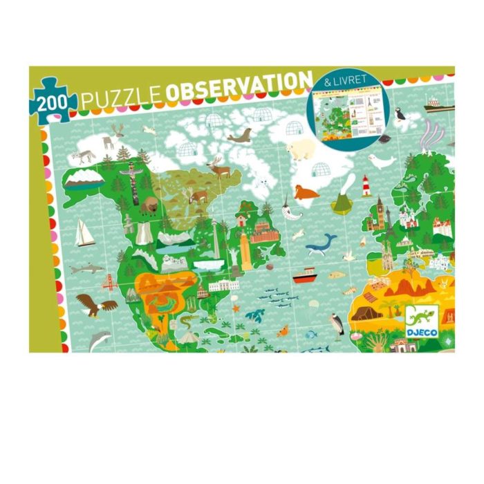 Djeco Puzzle di osservazione  Il giro del mondo - immagine 2