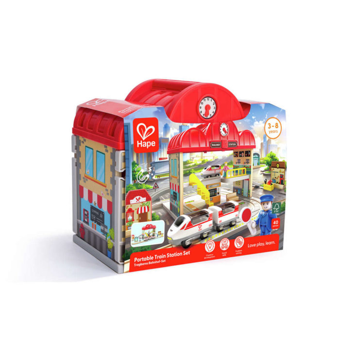 Hape Set stazione feroviaria portatile