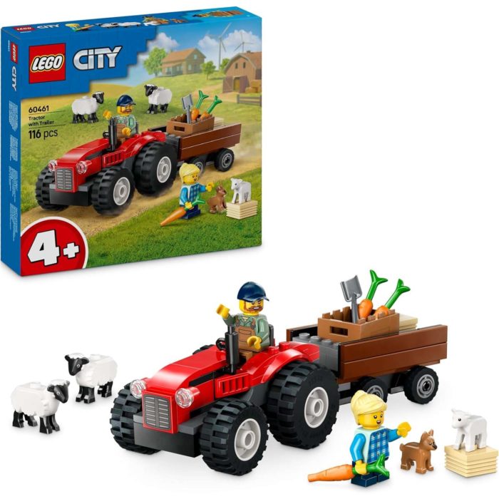 60461 Lego City Trattore Agricolo Rosso con Rimorc - immagine 2
