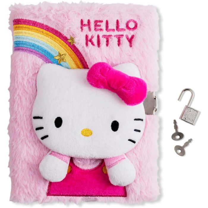 Hello Kitty Diario peluche con lucchetto - immagine 2