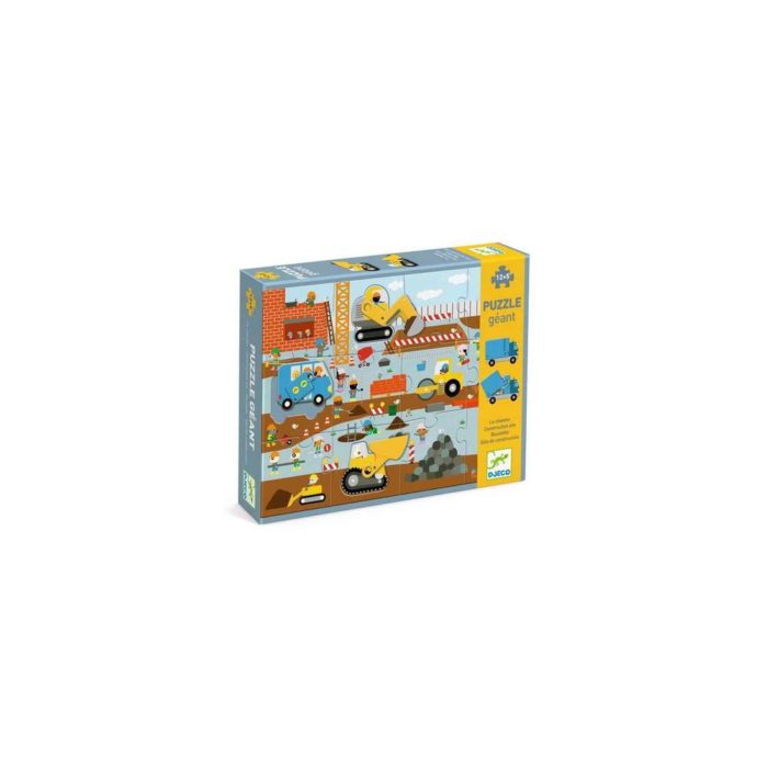 Djeco Construction Site Puzzle gigante Il cantiere
