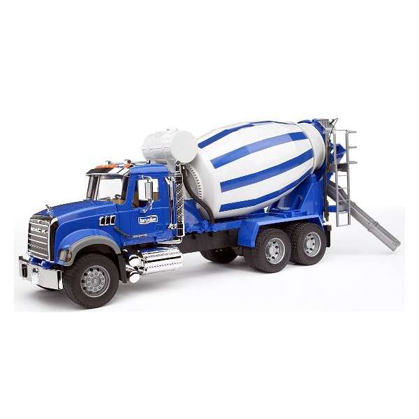 Bruder Camion MACK Granite Betoniera Blu.
