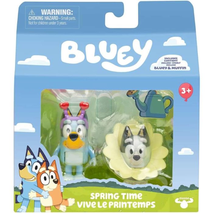 Bluey 2 Action figure Sprint Time Bluey e Muffin
