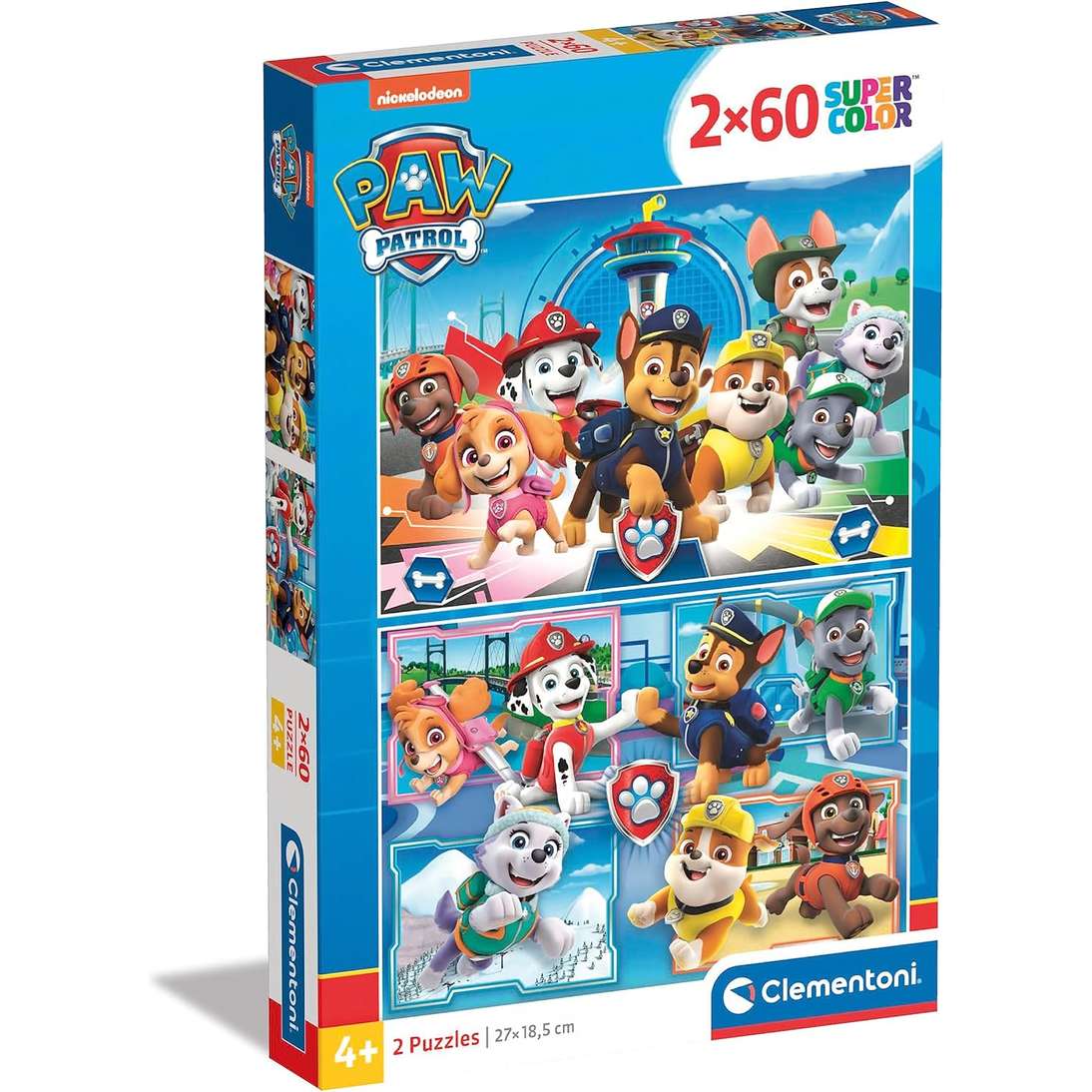 Puzzle Supercolor - Paw Patrol - 2X60 Cm. - immagine 2
