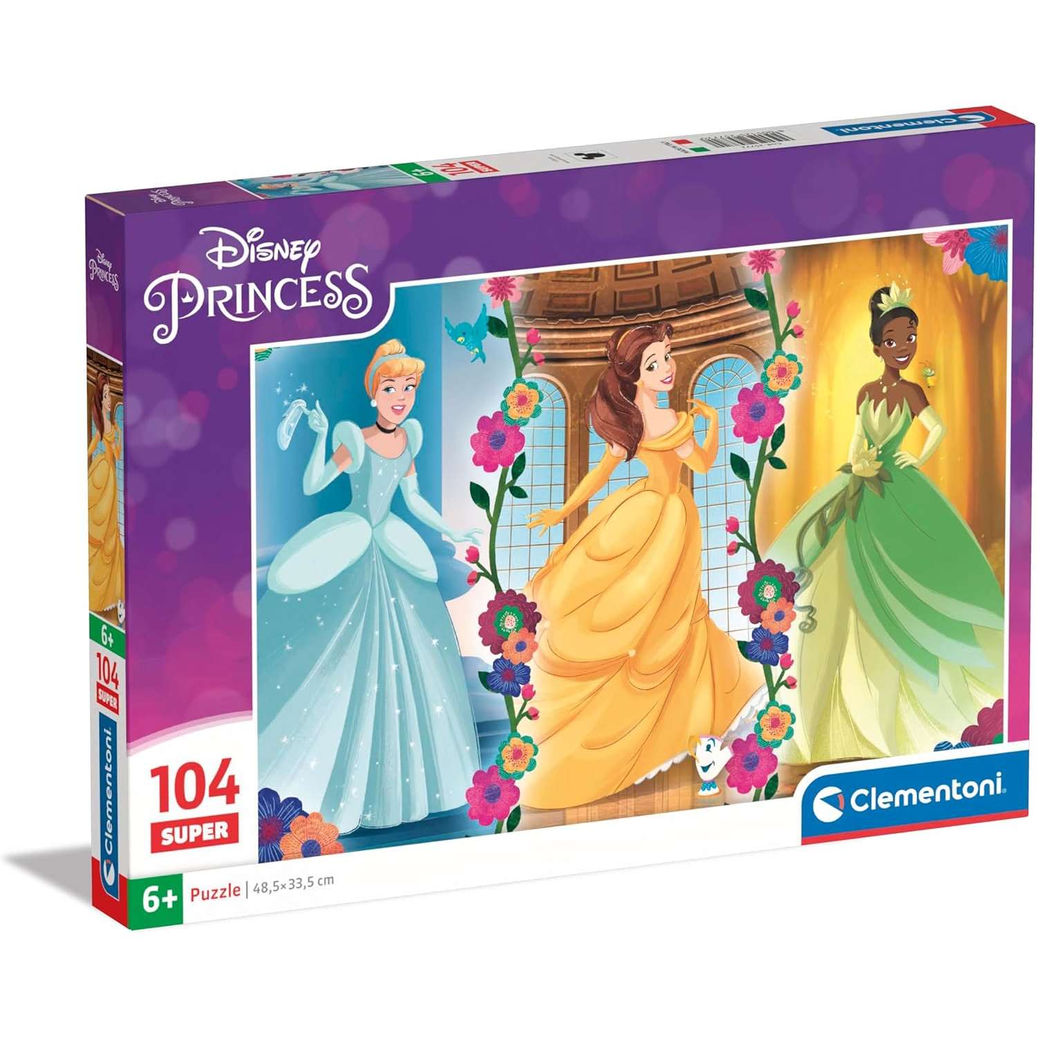 Puzzle Supercolor - Disney Princess - 104 Pezzi. - immagine 2