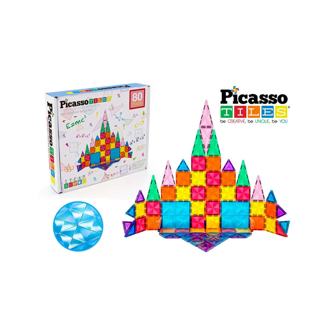 Costruzioni Magnetiche Picasso Tiles 80 pezzi - immagine 2
