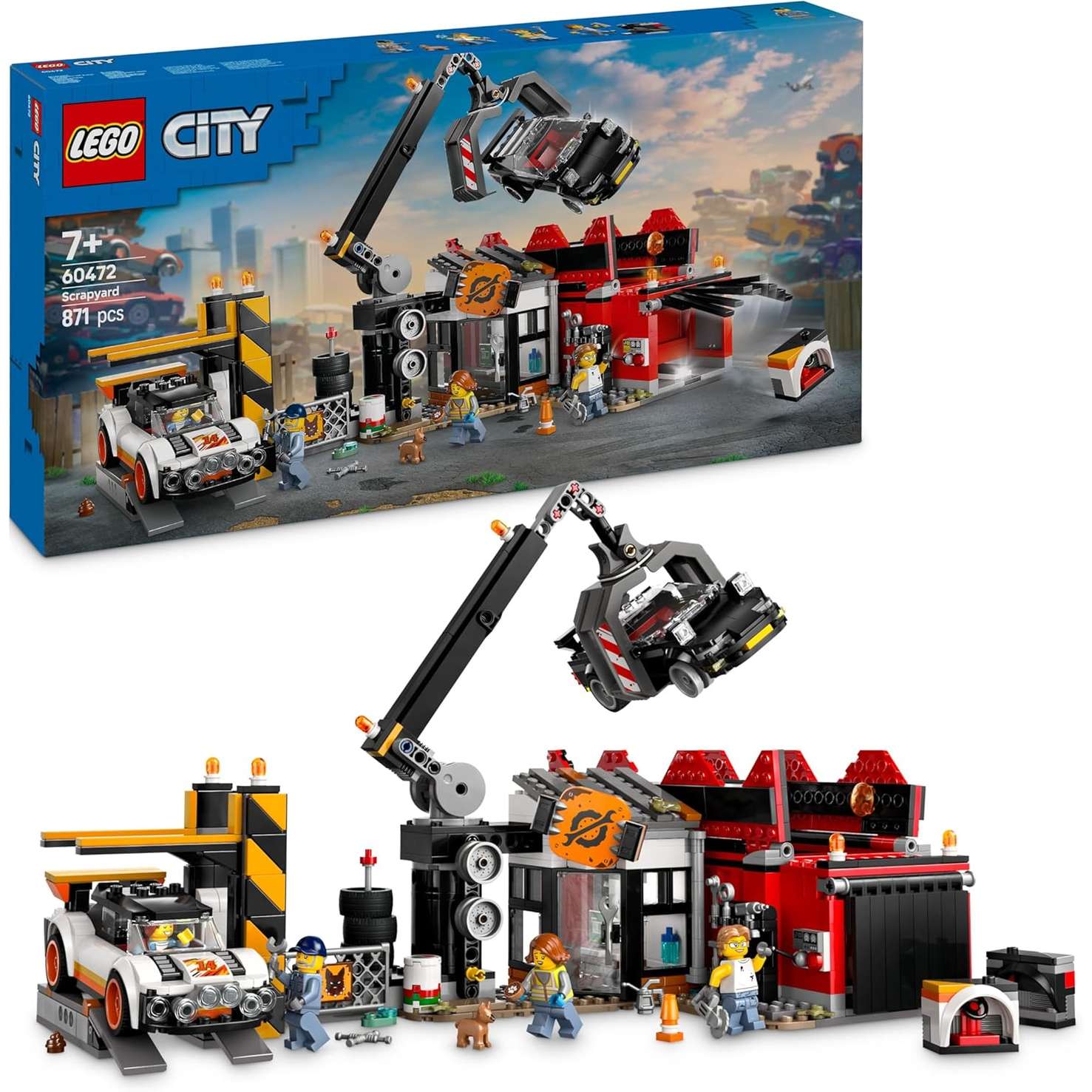 60472 Lego City Sfasciacarrozze con Auto. - immagine 2