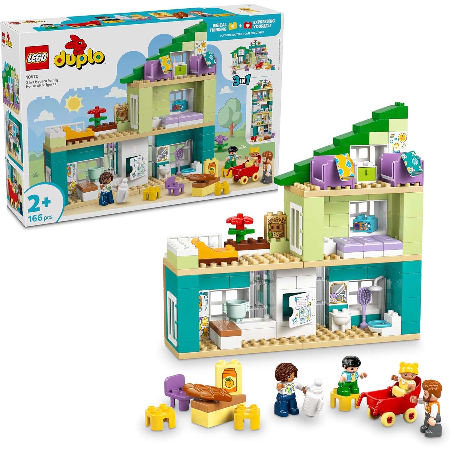 10470 Lego Duplo Casa Familiare Moderna 3 in 1.