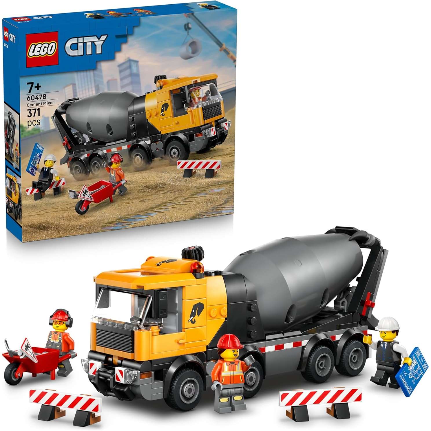 60478 Lego City Veicolo da cantiere Betoniera.