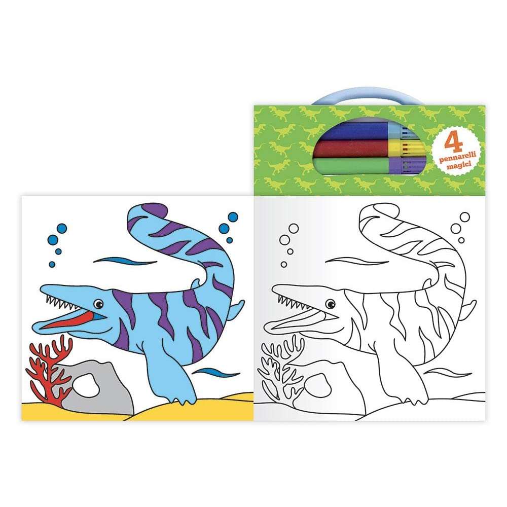 Colora i dinosauri con i pennarelli magici