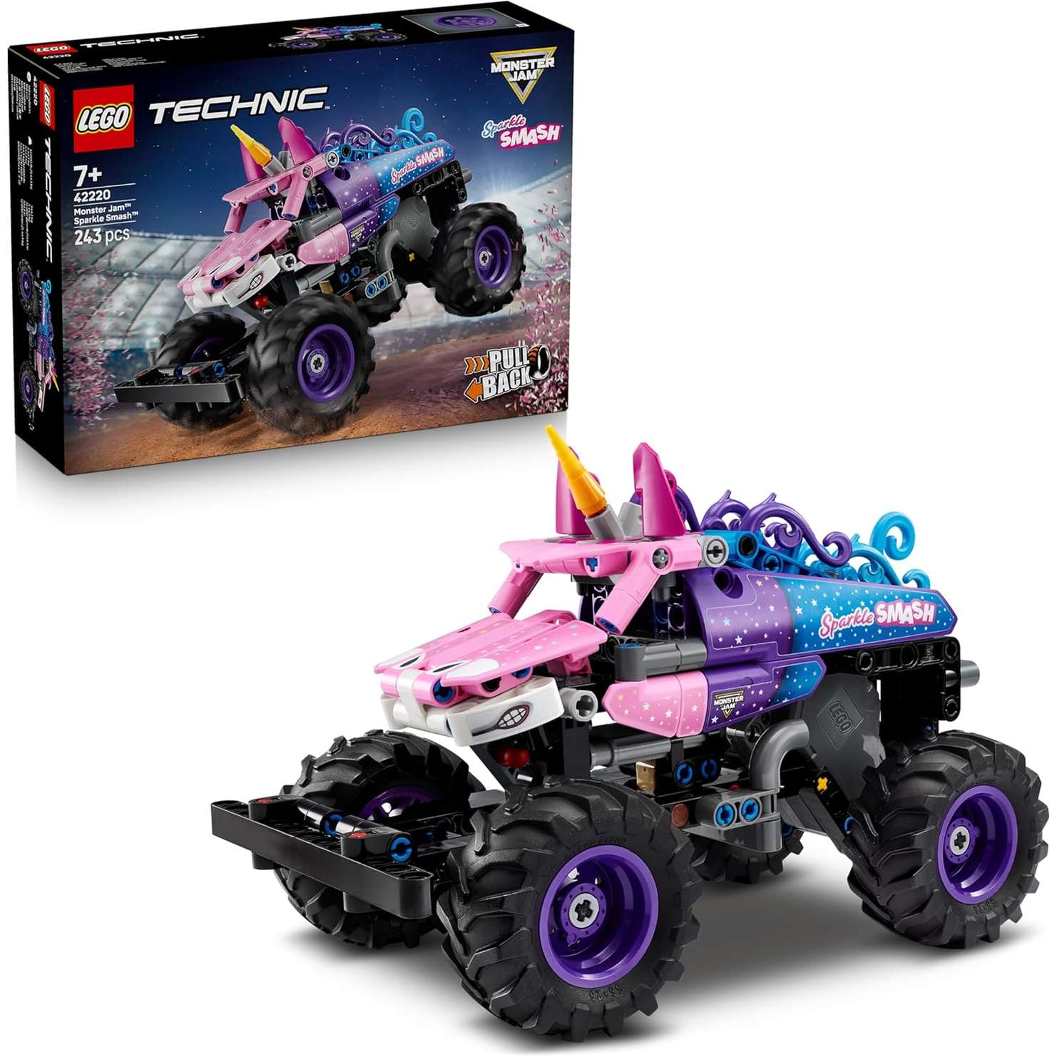 42220 Lego Technic Monster Jam Sparkle Smash. - immagine 2