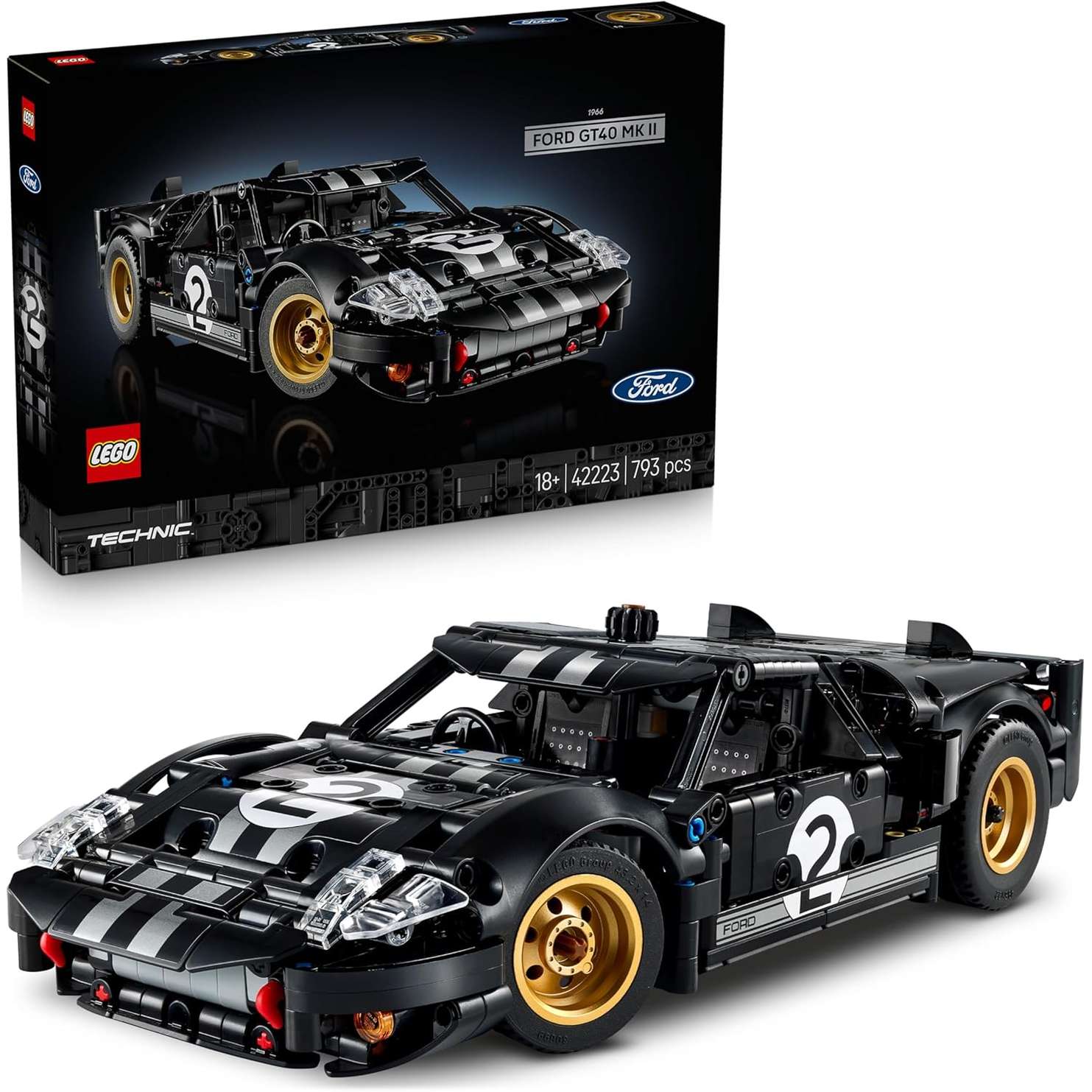 42223 Lego Technic Auto da Corsa Ford GT40 MKII 19 - immagine 2