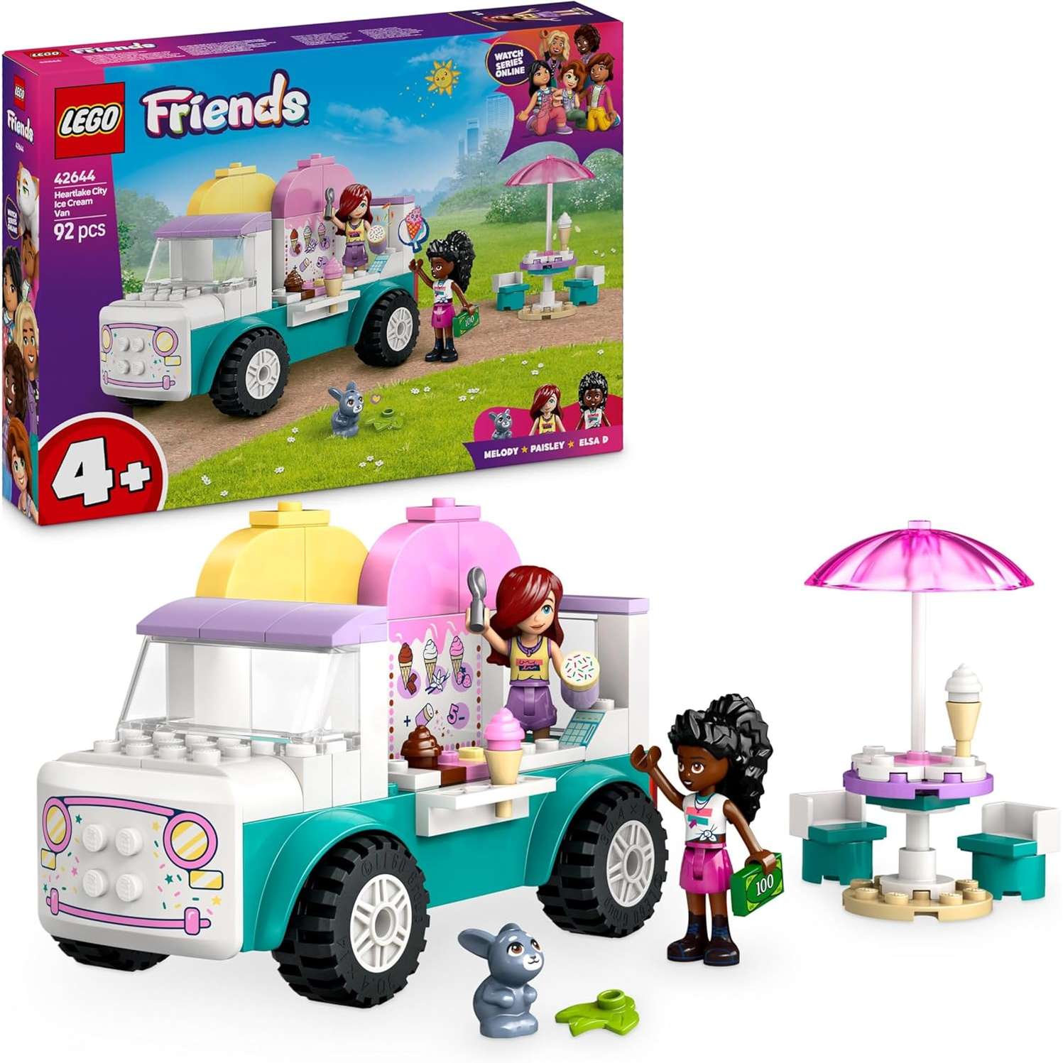 42644 Lego Friends Il Furgone dei Gelati di Heartl - immagine 2