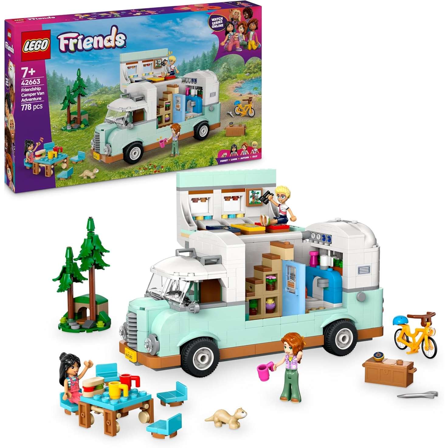 42663 Lego Friends Avventura sul Camper dell’Amici - immagine 2