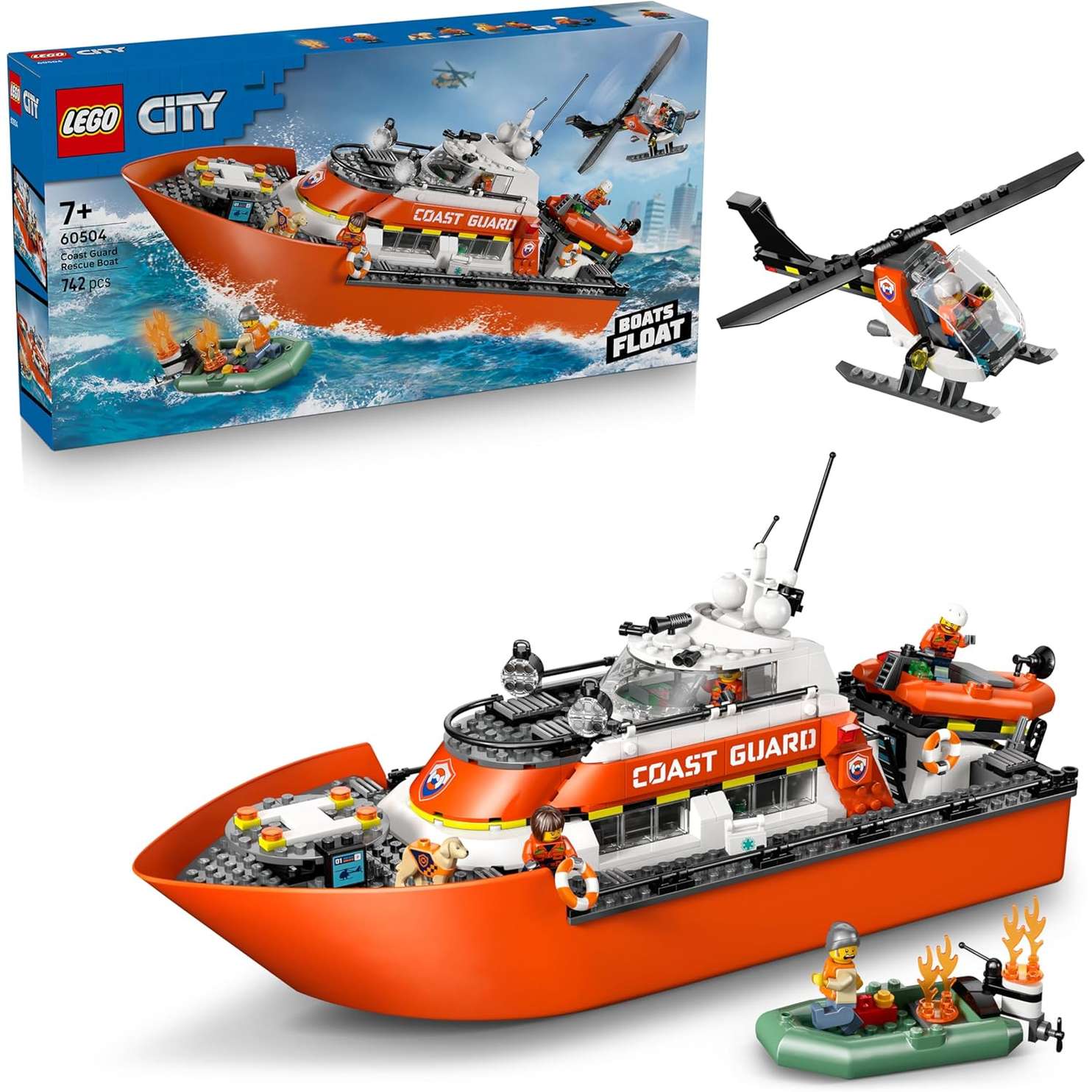 60504 Lego Motoscafo e elicottero Guardia Costiera - immagine 2