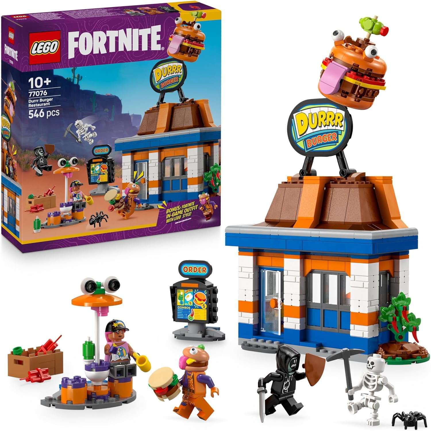 77076 Lego Fortnite Ristorante di Durrr Burger. - immagine 2