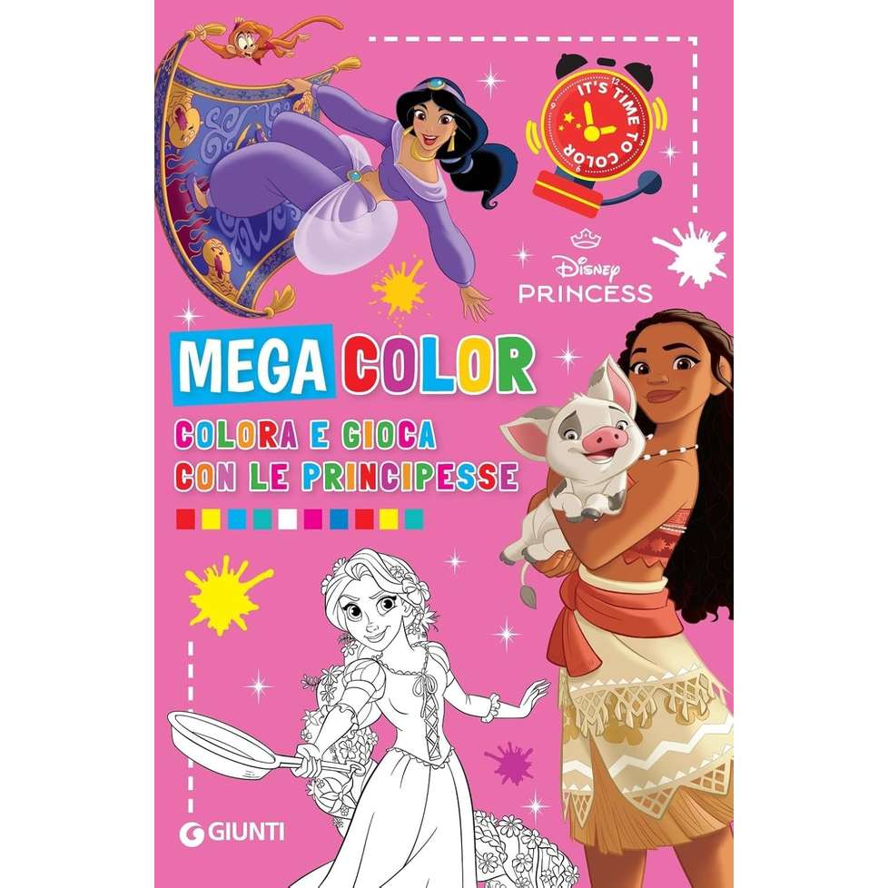 Colora e gioca con le principesse. Mega color - immagine 2