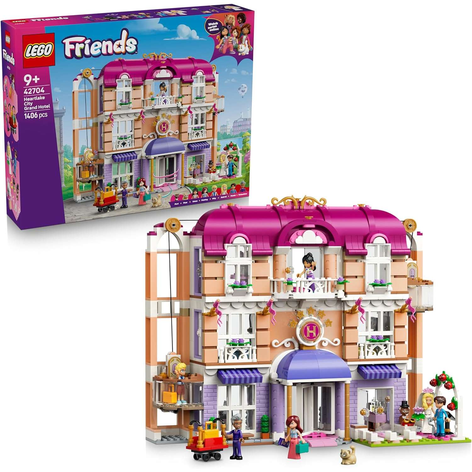 42704 LEGO Friends Grand Hotel di Heartlake City.