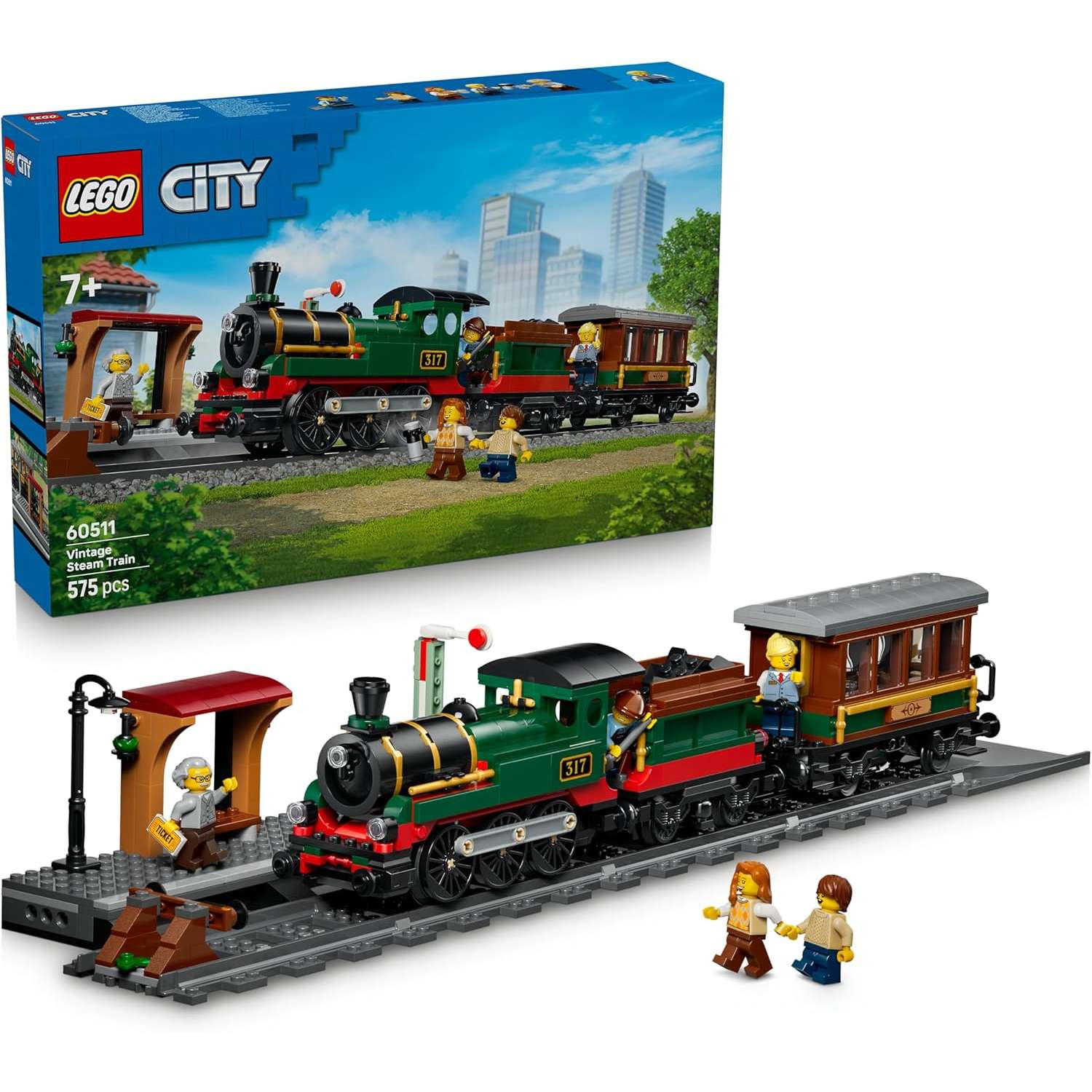 60511 LEGO City Treno a Vapore Vintage.