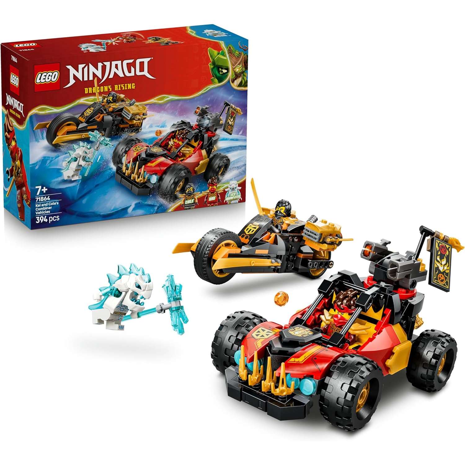 71864 LEGO Ninjago Veicoli Combinanti di Kai e Col