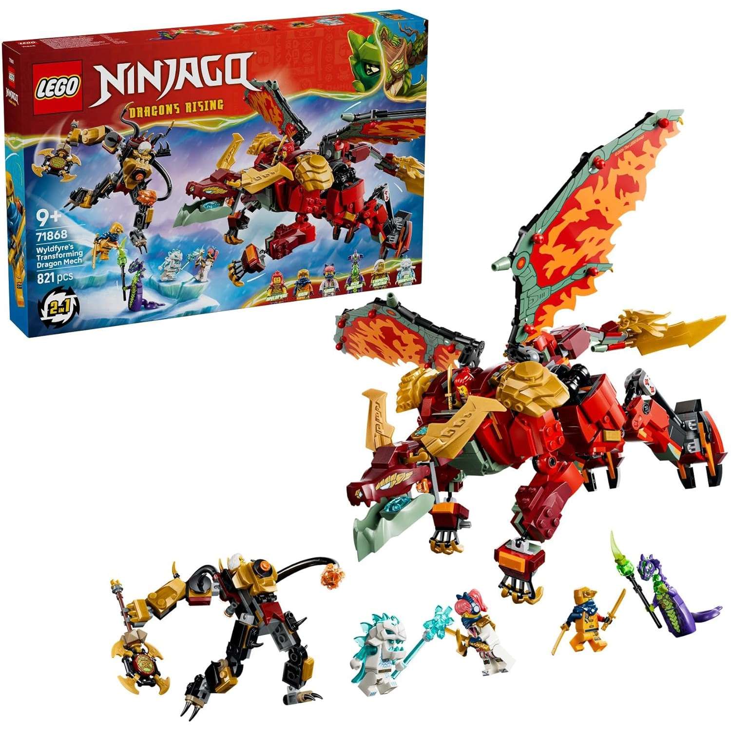 71868 LEGO Ninjago Mech Drago Mutaforma di Wyldfyr
